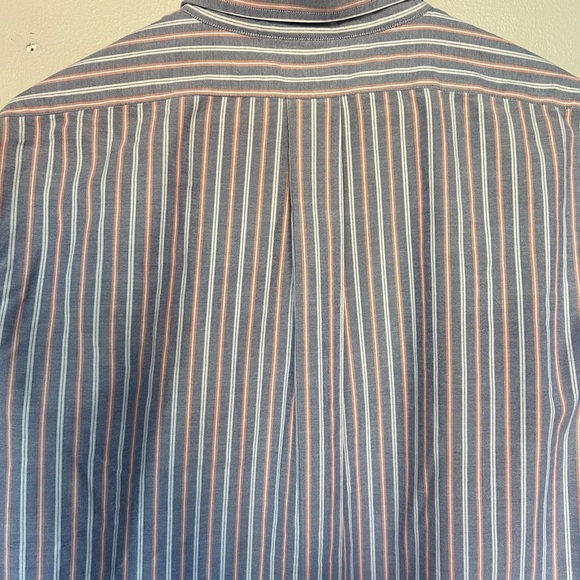 Brooks Brother • Milano Pima Cotton Non Iron Striped Button Down Shirt Sz XL - Picture 8 of 9